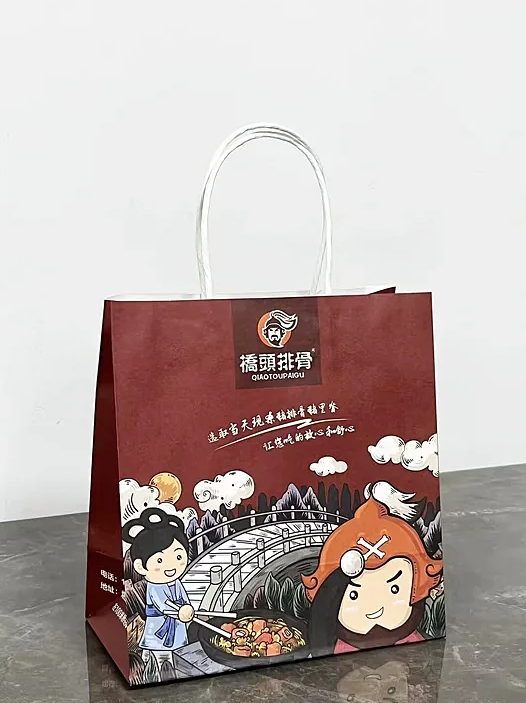 小吃手提袋定制